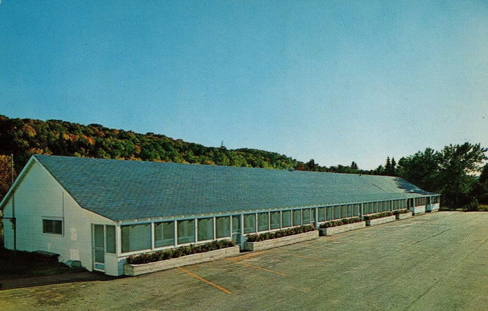 Sunset Motel - Old Postcard (newer photo)